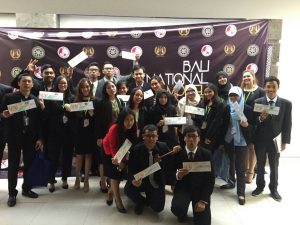 International Relations delegate for Bali National Model of United Nations (BNMUN) 2016 wins’ best position paper and honorable mention
